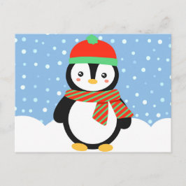 De Pinguïn van de vakantie Feestdagenkaart