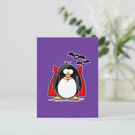 De Pinguïn van de vampier Briefkaart (Staand voorkant)