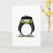 De Pinguïn van Frankenstein Kaart (Gele Bloem)