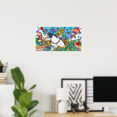 De pinguïn wilde vliegen. poster (Thuiskantoor)