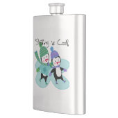 De pinguïnen die is Koel schaatsen Heupfles (Links)