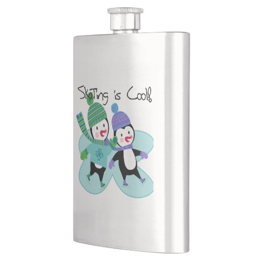 De pinguïnen die is Koel schaatsen Heupfles (Links)