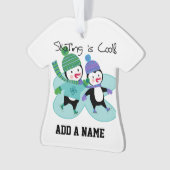 De pinguïnen die is Koel schaatsen Ornament (voorkant)