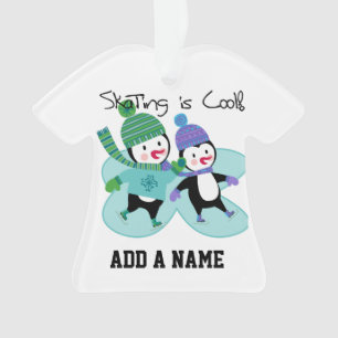 De pinguïnen die is Koel schaatsen Ornament