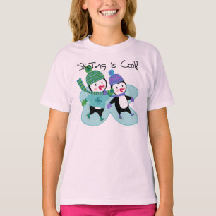 De pinguïnen die is Koel schaatsen T-shirt