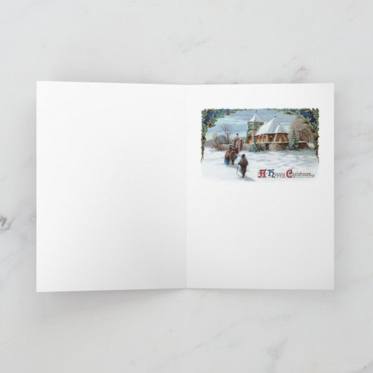 De Pinguïnen van Kerstmis! Feestdagen Kaart (Binnen)