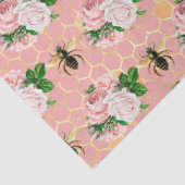 De Pink and Gold Bee-serie Design 18 Tissuepapier (Detail)