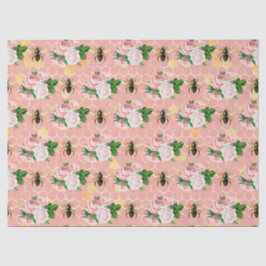 De Pink and Gold Bee-serie Design 18 Tissuepapier