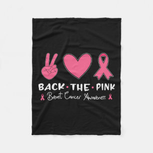 De Pink Ribbon Amerikaanse vlag Borstkanker Aware Fleece Deken