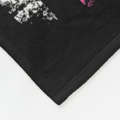De Pink Ribbon Amerikaanse vlag Borstkanker Aware Fleece Deken (Hoek)