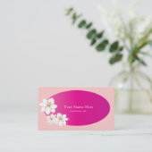 De Pink Spa Sjablonen van het Visitekaartje (Staand voorkant)