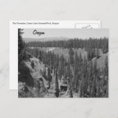 De pinnacles, het krater Lake Briefkaart (Voorkant / Achterkant)