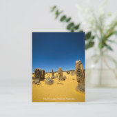 De Pinnacles, Western Australië briefkaart (Staand voorkant)