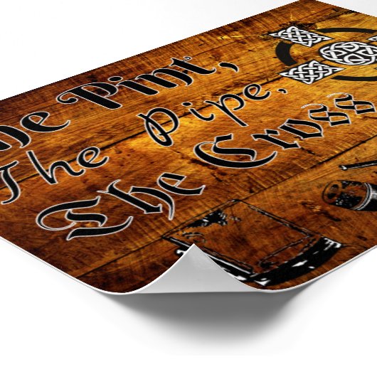 De Pint, de Pijp, het Kruis Poster (Hoek)