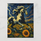 De pinto eenhoorn in een storm briefkaart (Voorkant)