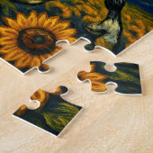 De pinto eenhoorn in een storm legpuzzel (Zijkant)