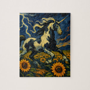 De pinto eenhoorn in een storm legpuzzel