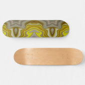 de pintura amarilla con beige persoonlijk skateboard (Horizontaal)