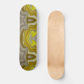 de pintura amarilla con beige persoonlijk skateboard (Voorkant)