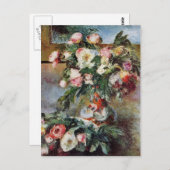 De Pioenen van Pierre-Auguste Renoir- Briefkaart (Voorkant / Achterkant)