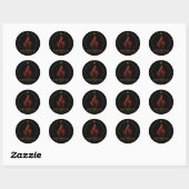 De Pioneer Aries Archetype Ronde Sticker (Vel)