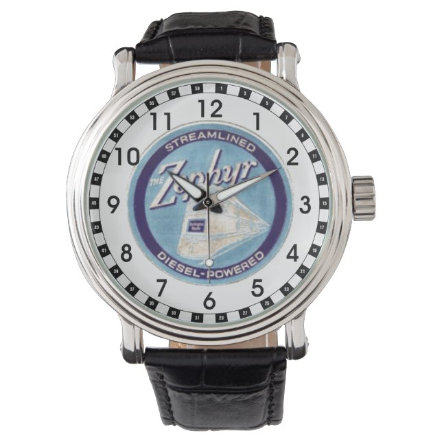 De Pioneer Zephyr 1934 Logo Horloge (Voorkant)