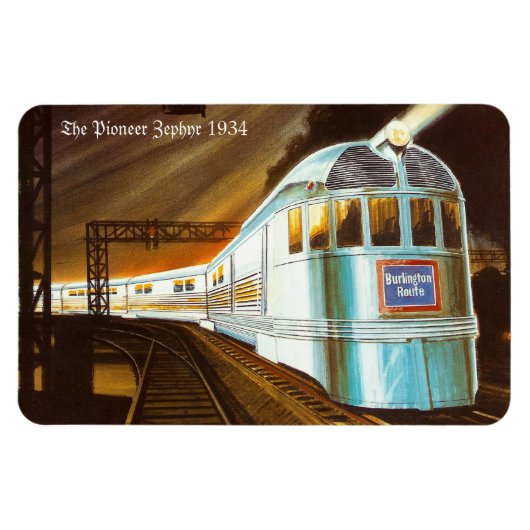 De Pioneer Zephyr 1934 Premium Flexi Magnet Magneet (Horizontaal)