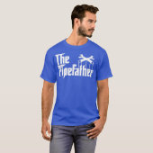 De Pipefather T Funny Loodgieter Beroep Mannen T-shirt (Voorkant volledig)