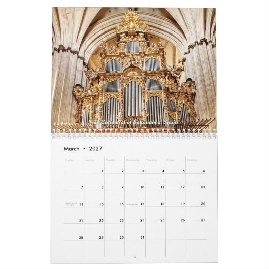 De Pipeorgel 2027 Kalender (Mar 2027)