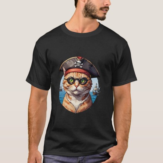 De Piraat Kat T-shirt (Voorkant)