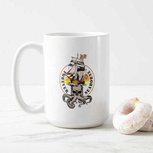 De piraat van Seaborne | 15# Classic Mok (Met donut)