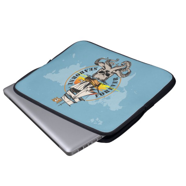 De piraat van Seaborne | 15 inch Laptop Sleeve (Voorkant onderkant)