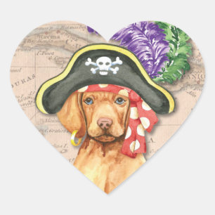De Piraat van Vizsla Hart Sticker