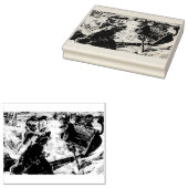 De piraatkatten rubberstempel (Gestempeld)