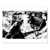 De piraatkatten rubberstempel (Afrduk)