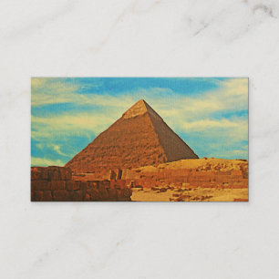 De Piramide Kaïro Egypte van Giza Visitekaartje
