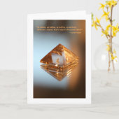 De Piramide van het kwarts met citaat Kaart (Gele Bloem)