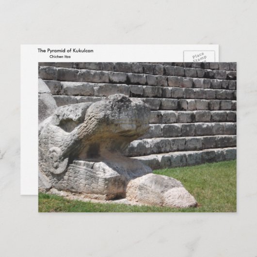 De piramide van Kukulcan Briefkaart (Voorkant / Achterkant)