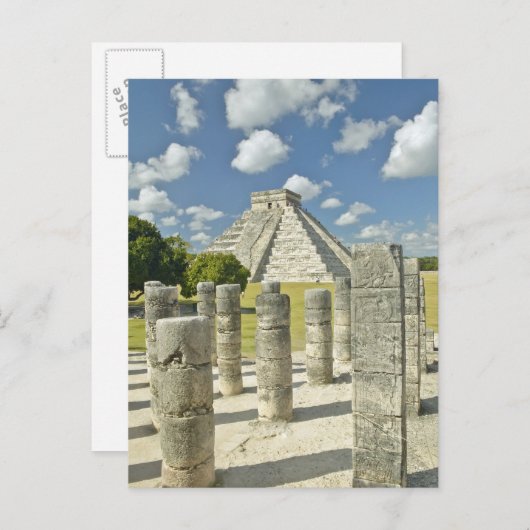 De piramide van Kukulkan Briefkaart (Voorkant / Achterkant)