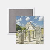 De piramide van Kukulkan Magneet (Voorkant / Achterkant)