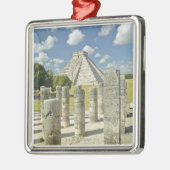 De piramide van Kukulkan Metalen Ornament (Links)