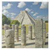 De piramide van Kukulkan Tegeltje (Voorkant)