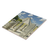 De piramide van Kukulkan Tegeltje (Zijkant)