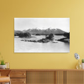 De piramiden op Sitka, Alaska-foto Canvas Afdruk (Insitu (Woonkamer))