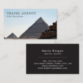 De piramiden van Giza, Caïro, reisagent Visitekaartje (Voorkant / Achterkant)