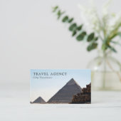 De piramiden van Giza, Caïro, reisagent Visitekaartje (Staand voorkant)