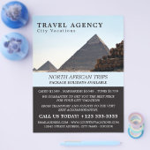 De piramiden van Giza, Caïro, reisbureau Advert Flyer (Enkel)