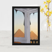 De piramiden van Giza vanuit hotel Pyramisa Kaart (Gele Bloem)