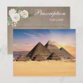 De piramides Egypte Bruidsdouche spel Postcard Briefkaart (Voorkant / Achterkant)