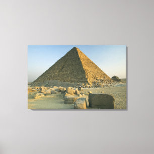 De Piramides van Giza, die bijna 5000 2 Canvas Afdruk